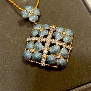 Nolan Milller’s Enamel Flower Box Adjustable Necklace